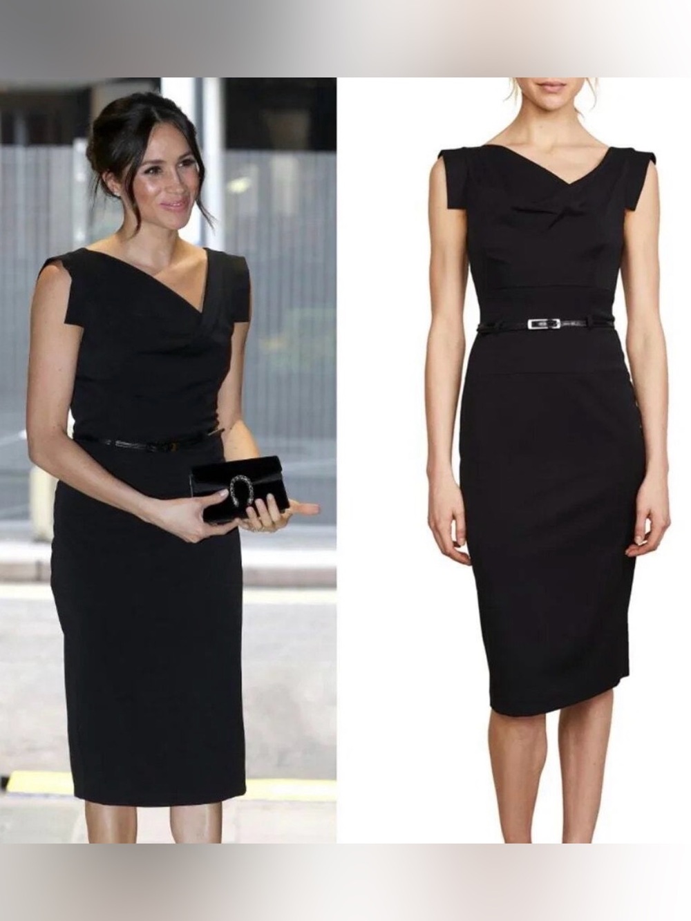 Black Halo Jackie O Sheath Dress in Classic Black Size 12